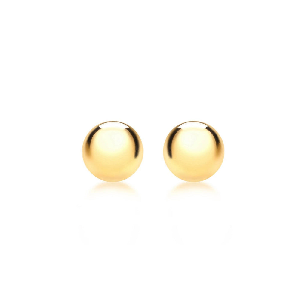 9K Yellow Gold 8mm Ball Stud Earrings Earrings 9K Gold Jewellery   