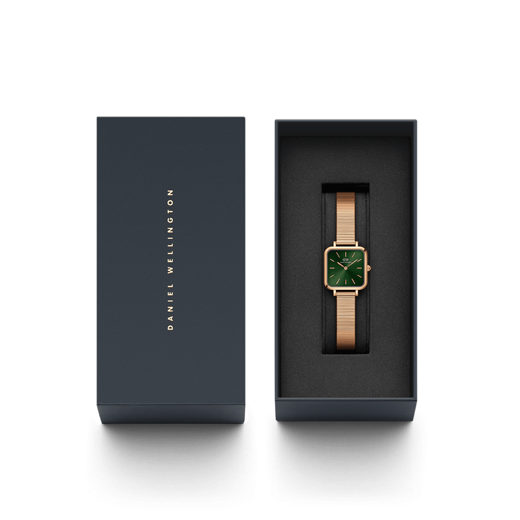 Daniel Wellington Quadro Studio 22x22 Rose Gold & Emerald Watch Watch Daniel Wellington   