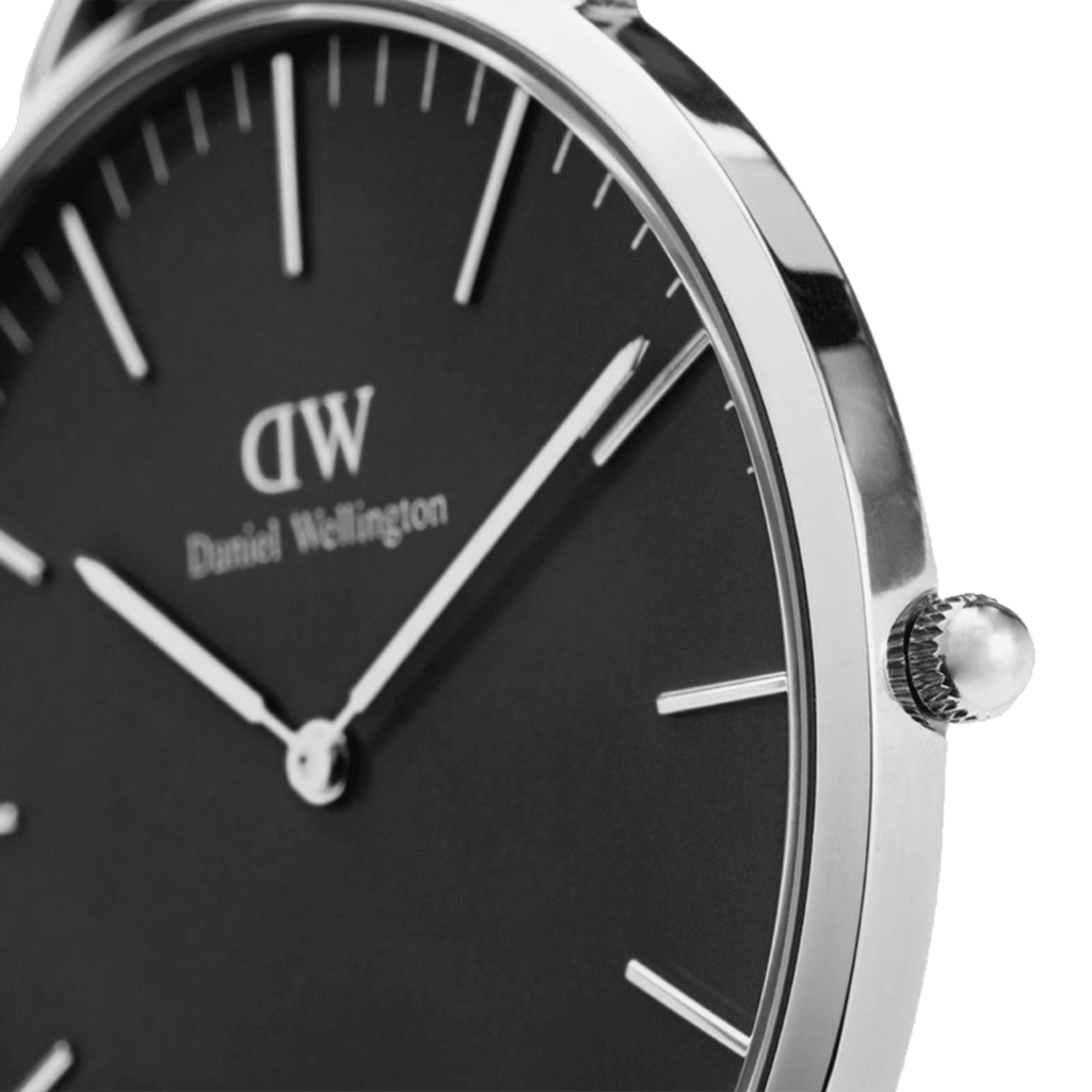 Daniel Wellington Classic 40 Cornwall Silver & Black Watch Watch Daniel Wellington   