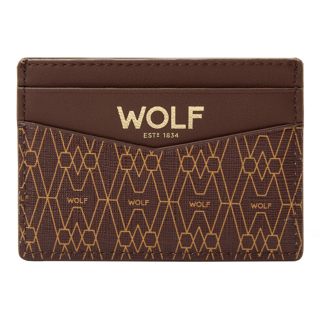 Wolf Signature Cardholder Card Wallet Wolf Brown  