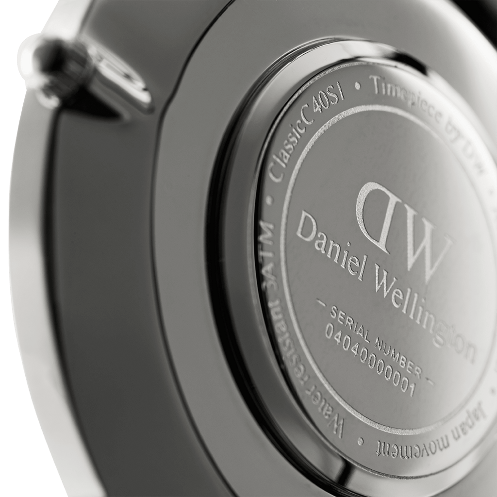 Daniel Wellington Classic 40 Cornwall Silver & Black Watch Watch Daniel Wellington   