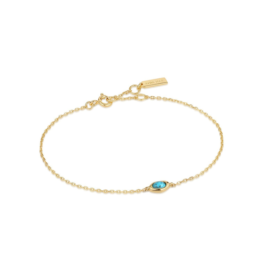 Ania Haie Gold Turquoise Wave Bracelet Bracelets Ania Haie   