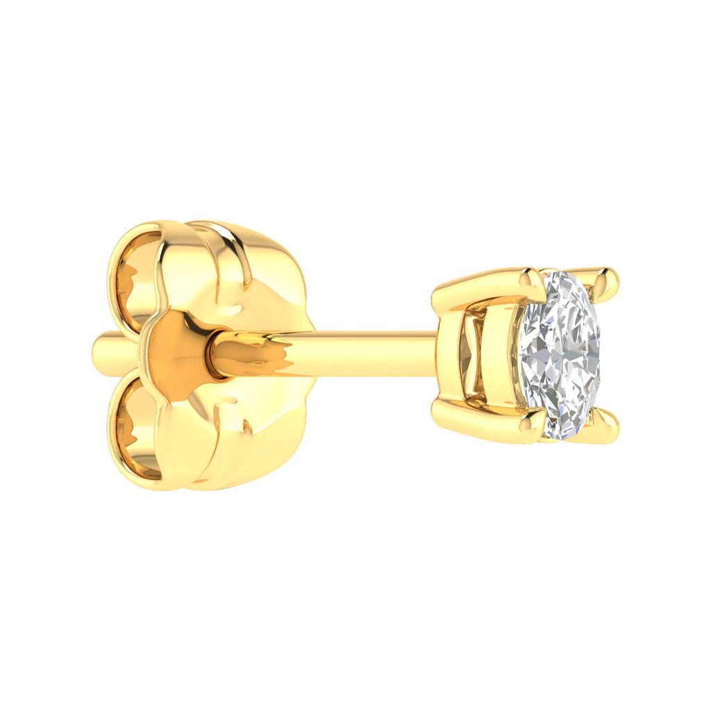 Diamond Stud Earrings with 0.25ct Diamonds in 9K Yellow Gold Earring Boutique Diamond Jewellery   