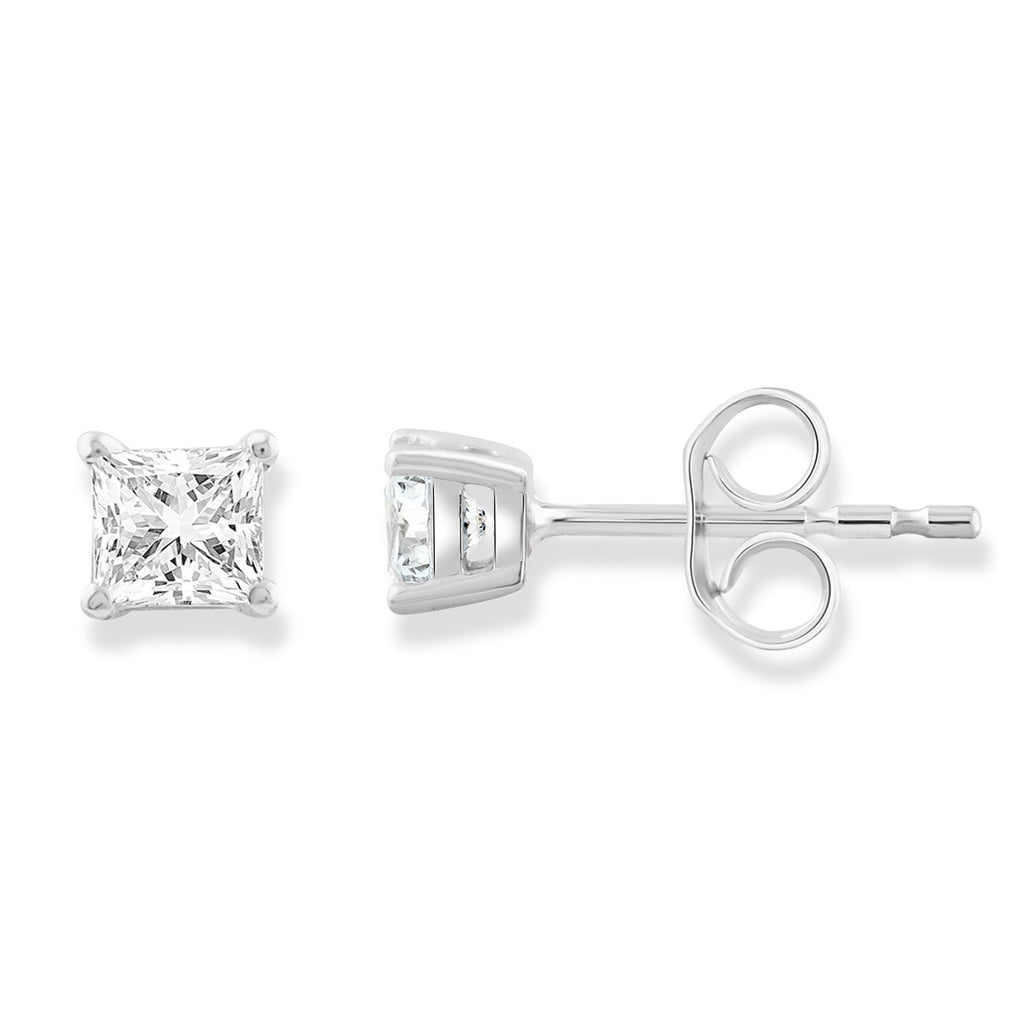 Diamond Stud Earrings with 0.25ct Diamonds in 9K White Gold Earrings Boutique Diamond Jewellery   