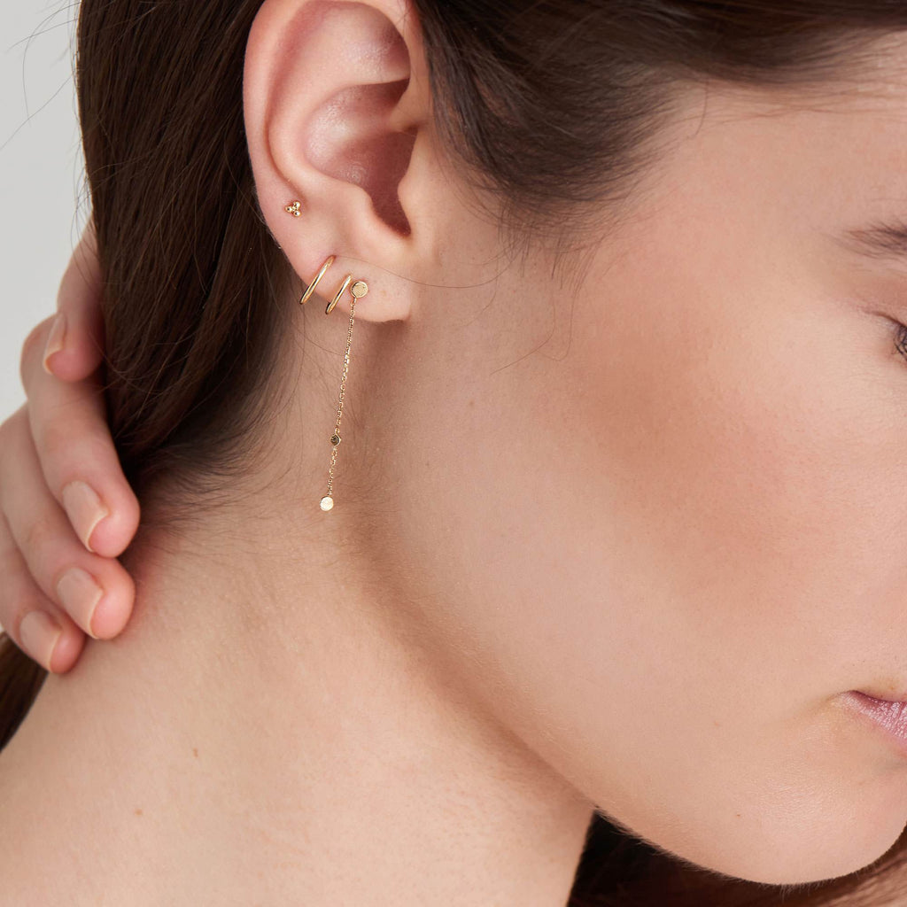 Ania Haie 14kt Gold Triple Ball Stud Earrings earrings Ania Haie   
