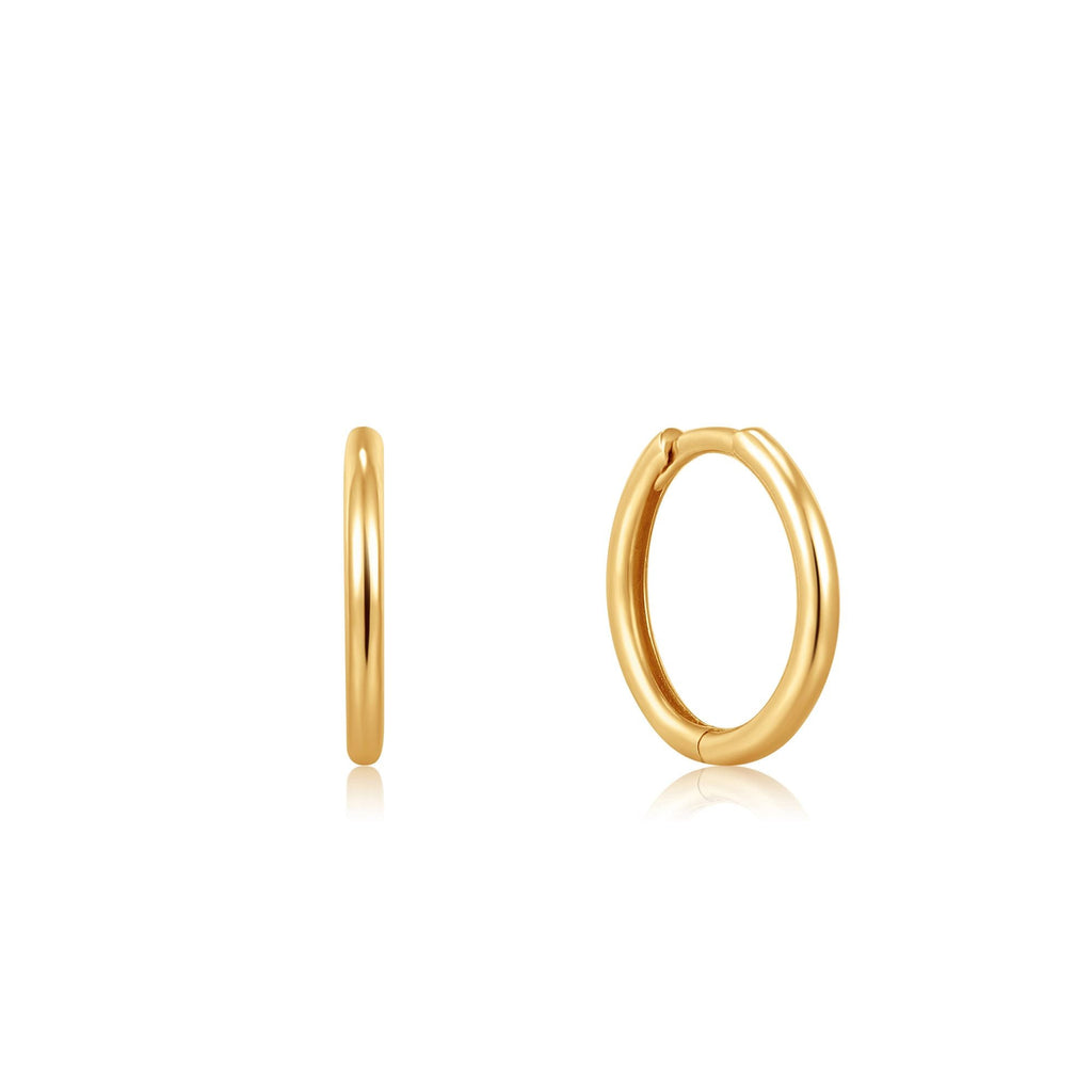 Ania Haie 14kt Gold Huggie Hoop Earrings earrings Ania Haie   