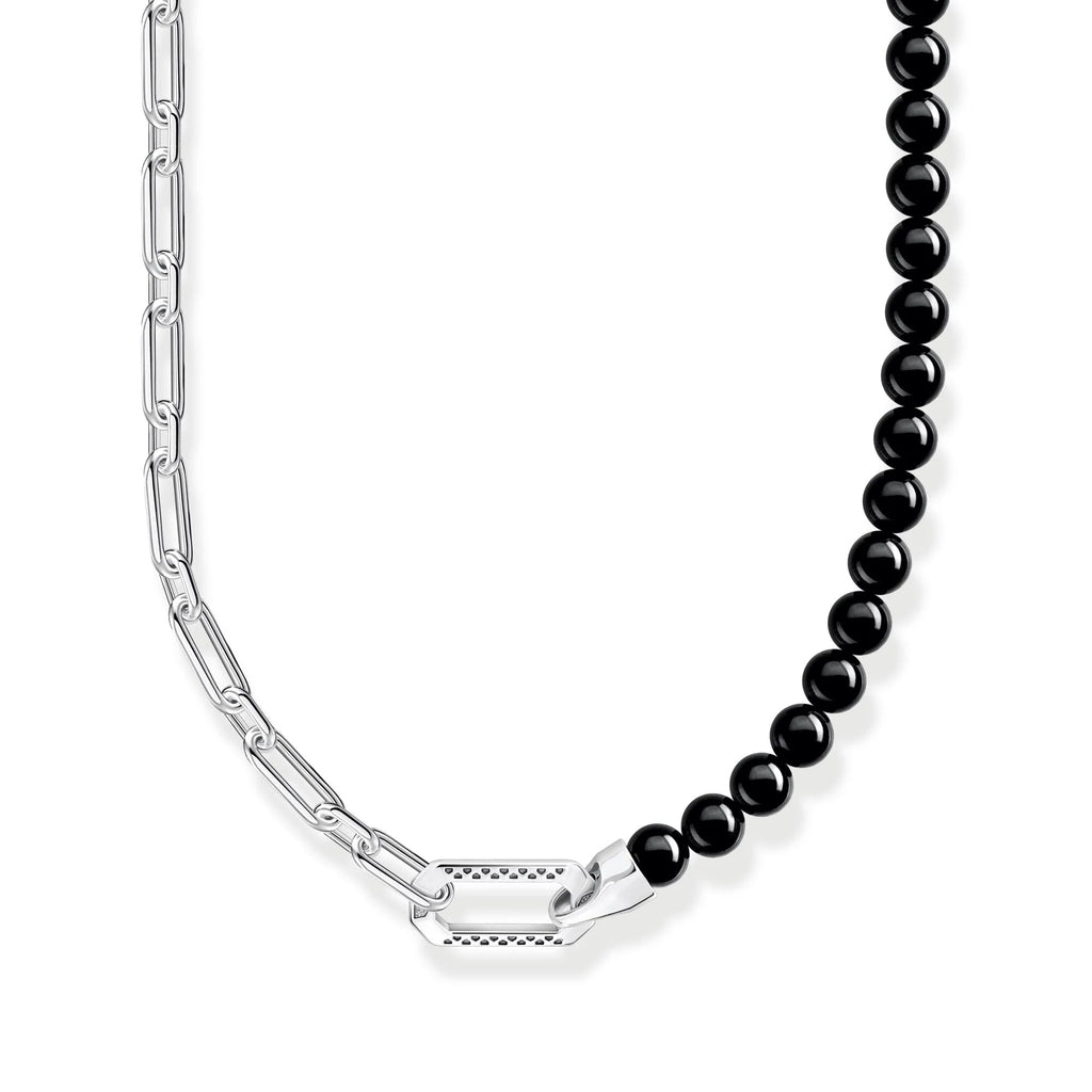 THOMAS SABO Rebel Onyx Bead Necklace Necklace Thomas Sabo 50 - 55 cm  