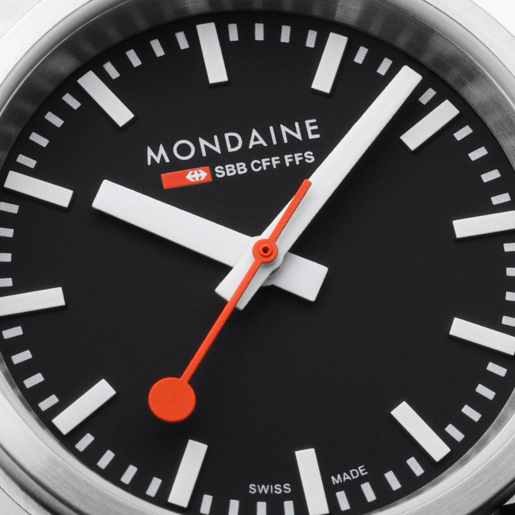 Mondaine Official Swiss Railways Stop2Go Automatic Super-LumiNovaÂ® 34mm Watch Watch Mondaine   