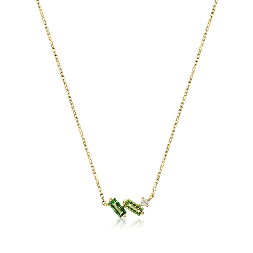 Ania Haie 14kt Gold Tourmaline and White Sapphire Necklace Necklaces Ania Haie   