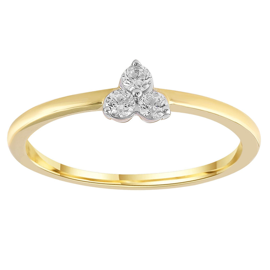 Ring with 0.15ct Diamond in 9K Yellow Gold Ring Boutique Diamond Jewellery   