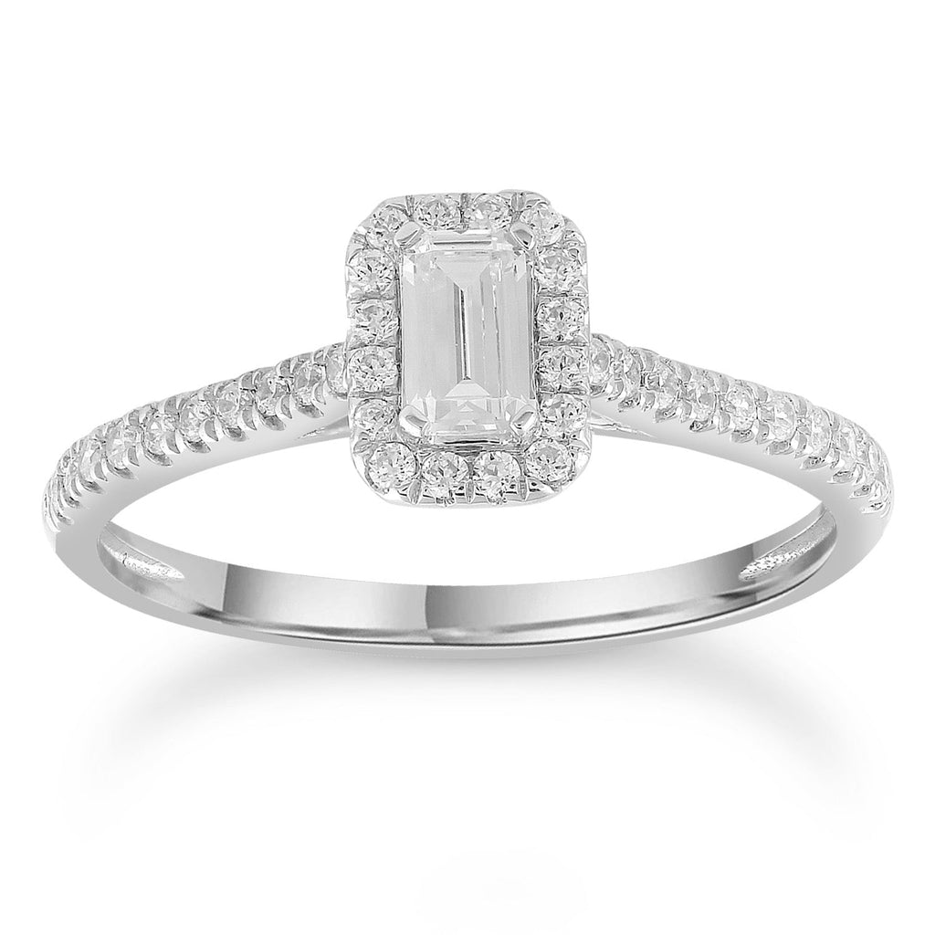 Diamond Ring with 0.50ct Diamonds in 9K White Gold Rings Boutique Diamond Jewellery   