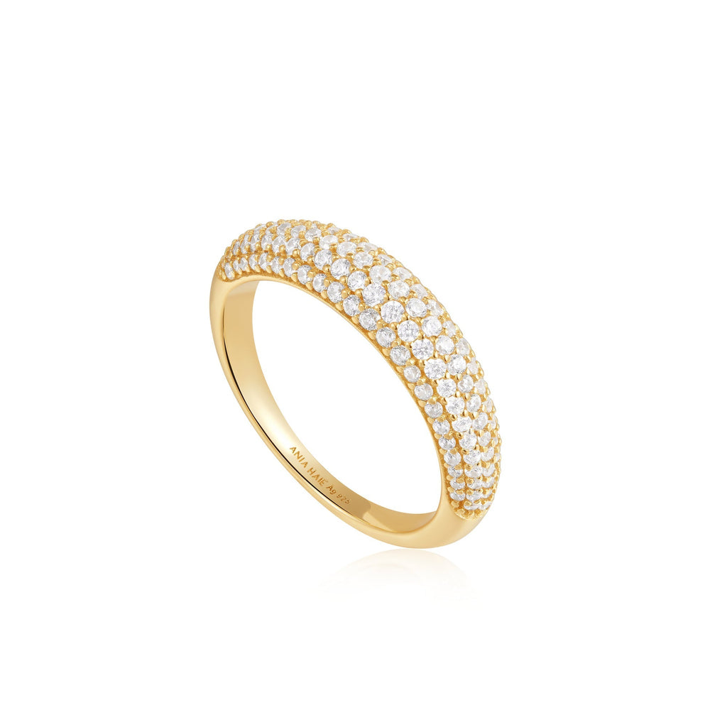 Ania Haie Gold Pave Dome Ring Ring Ania Haie   