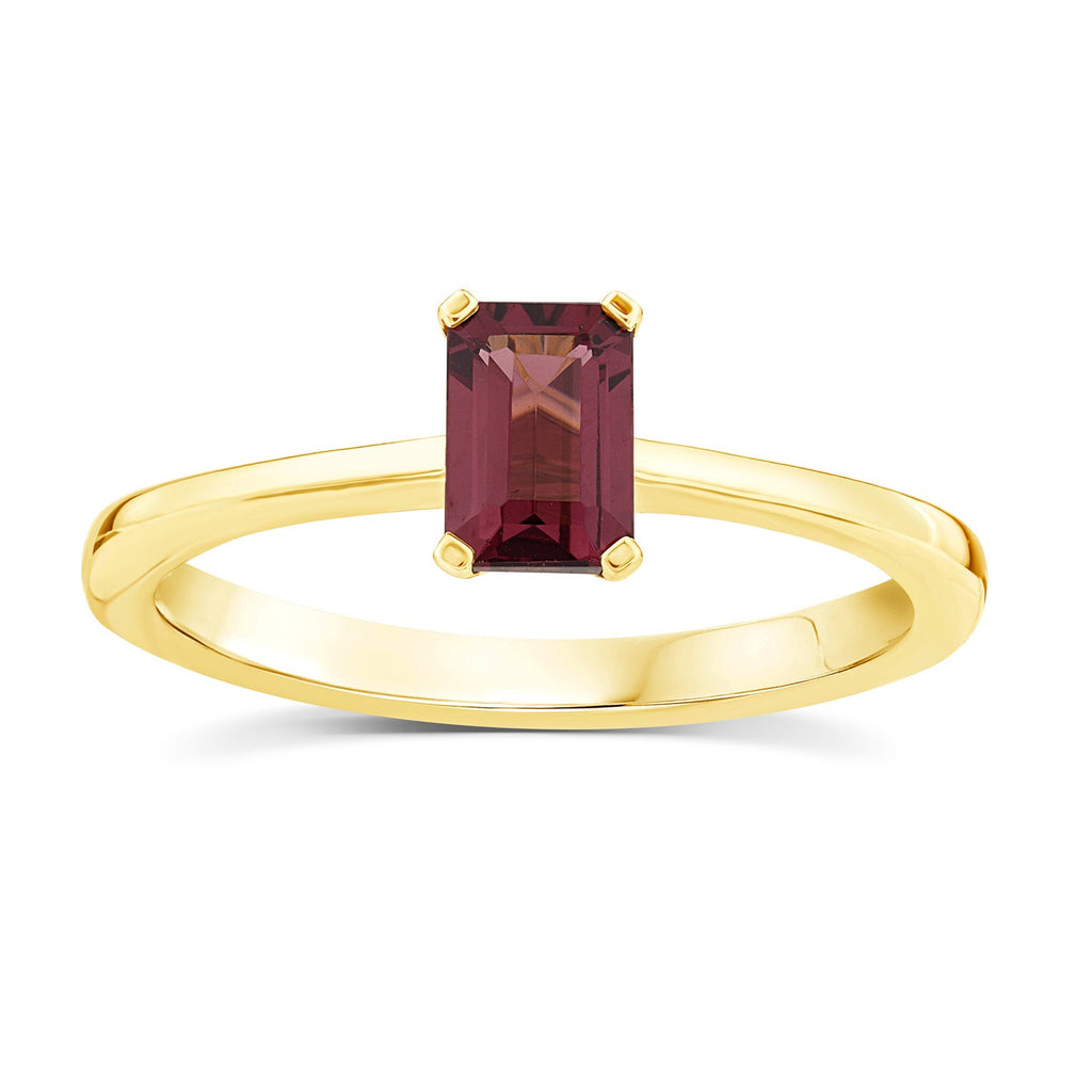 Rhodolite Garnet Ring in 9K Yellow Gold Ring Boutique Diamond Jewellery   