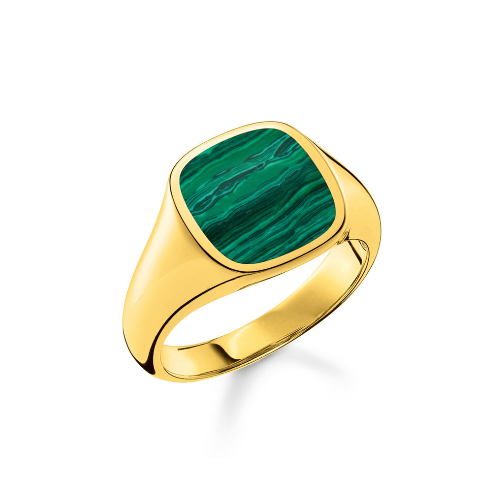 THOMAS SABO Ring classic green-gold Ring Thomas Sabo   