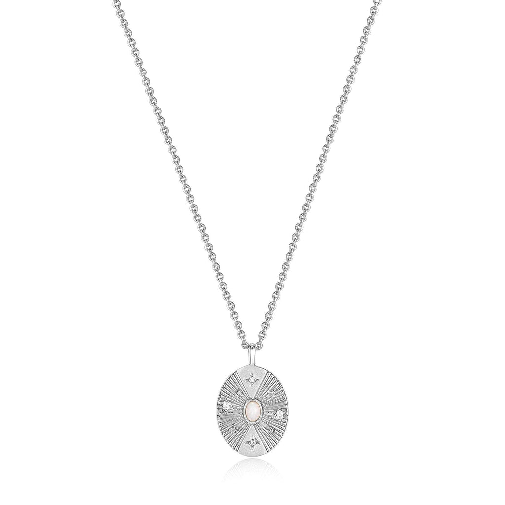 Ania Haie Silver Scattered Stars Kyoto Opal Disc Necklace Necklaces Ania Haie   
