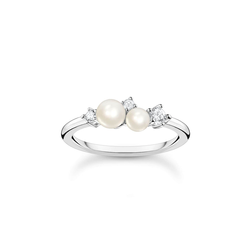 Thomas Sabo Ring pearls and white stones silver Ring Thomas Sabo   