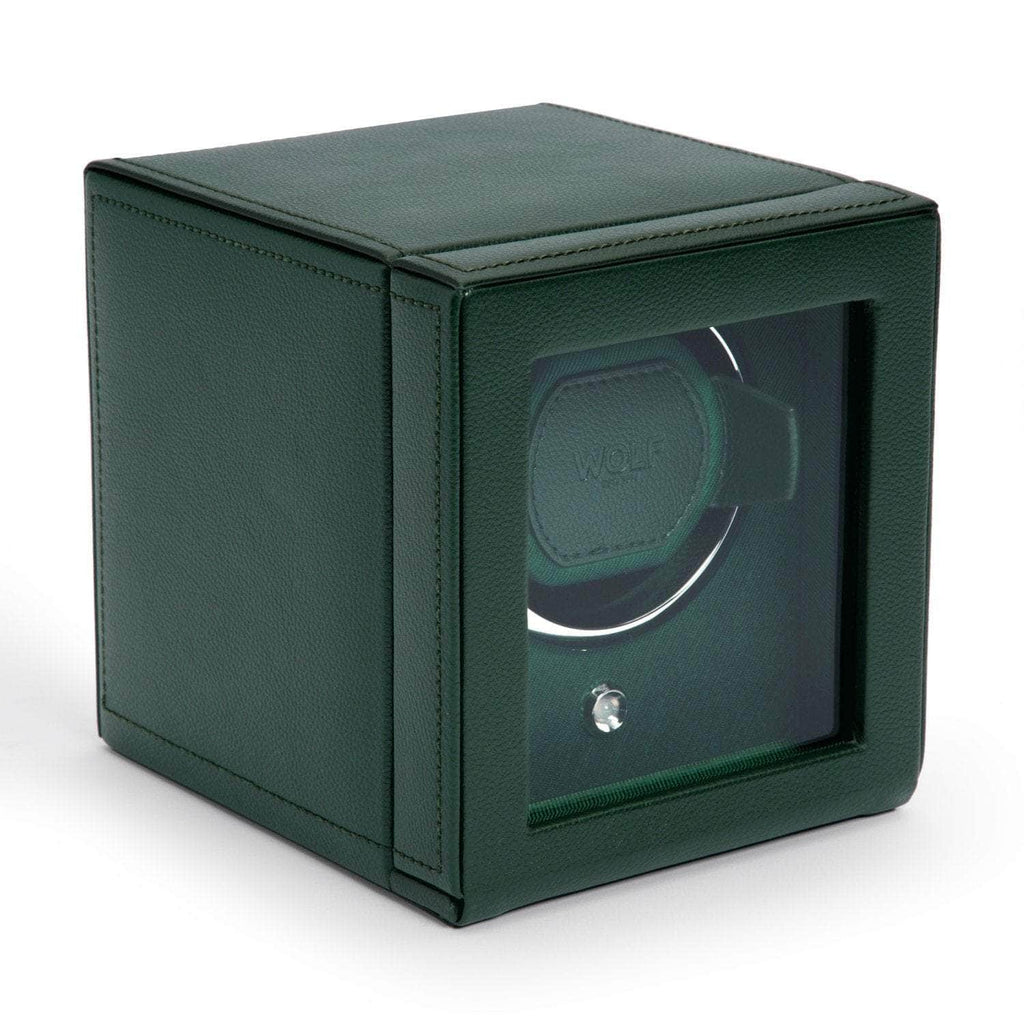 Wolf Cub Winder with Cover Green Watch Winder Wolf   