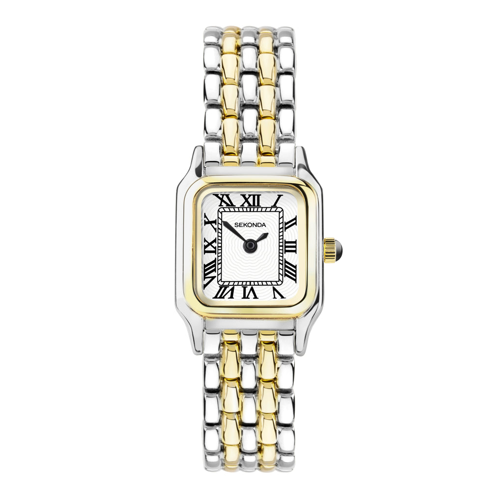 Sekonda Monica Silver & Gold Watch - SK40125 Watch Sekonda   