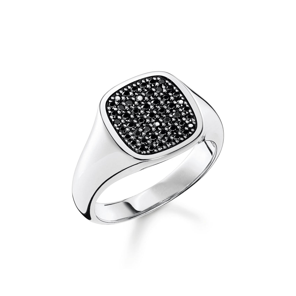 Thomas Sabo Ring with black stones silver Ring Thomas Sabo   