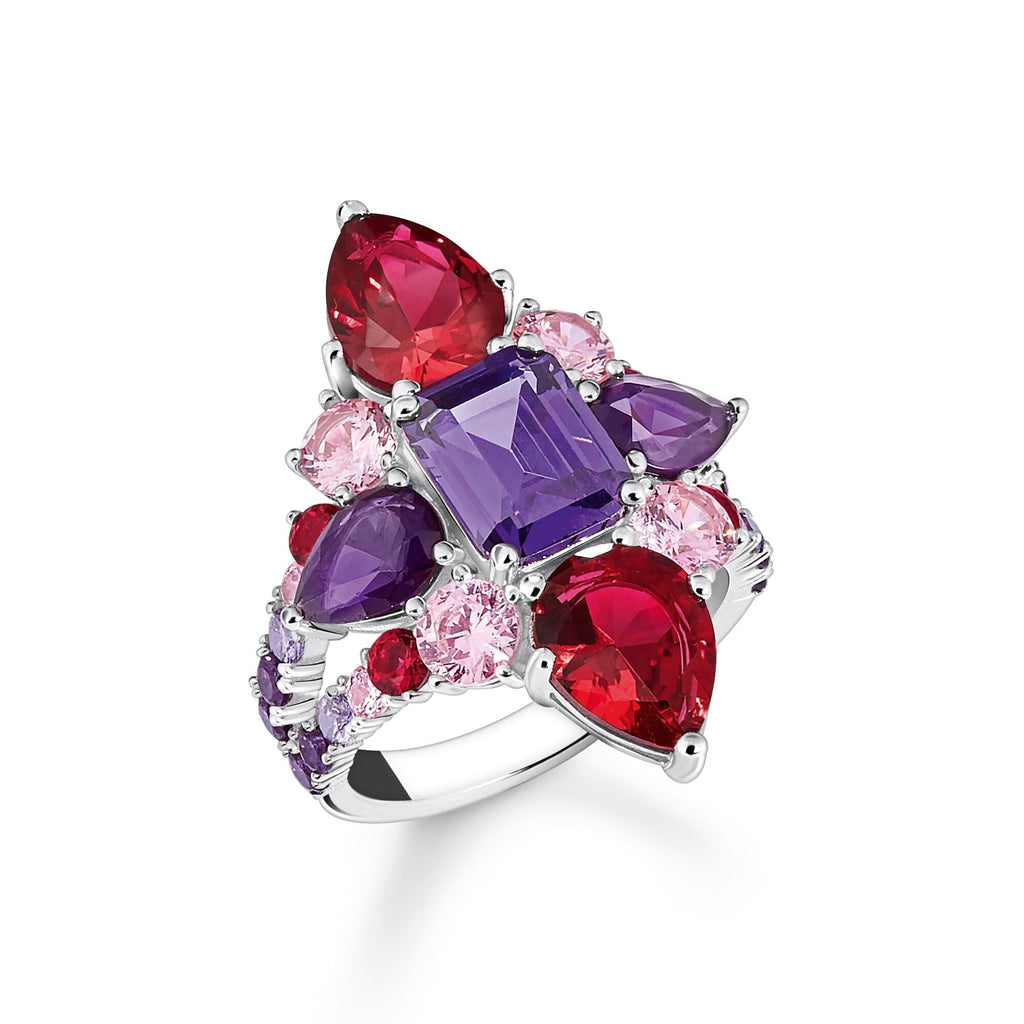 THOMAS SABO Heritage Glam Cocktail Ring with Colourful Stones Ring Thomas Sabo   