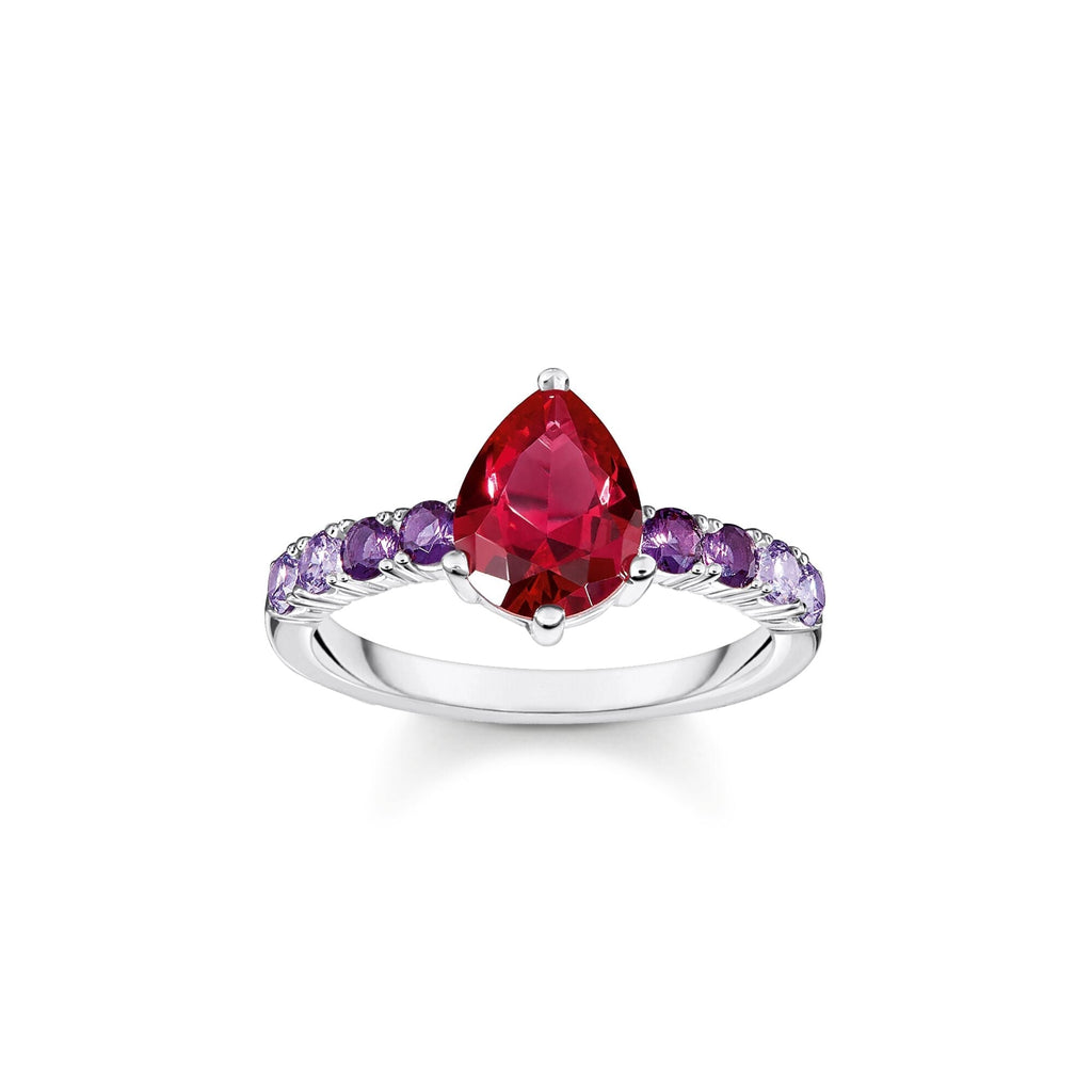 THOMAS SABO Heritage Glam Solitaire Ring with Colourful Stones Ring Thomas Sabo   