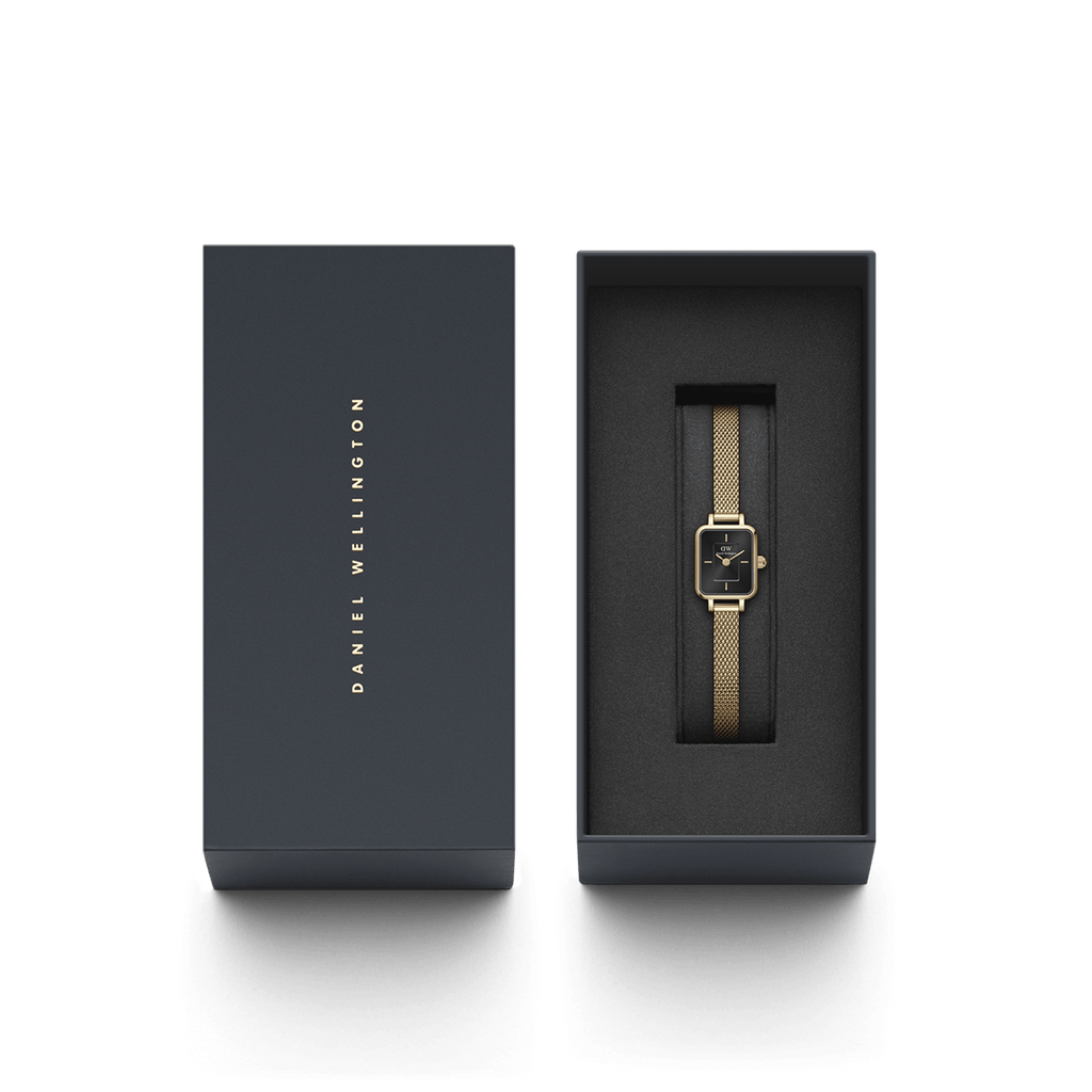 Daniel Wellington Quadro Mini Evergold Onyx Watch Watch Daniel Wellington   