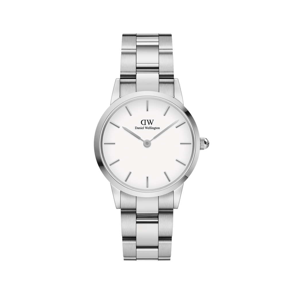 Daniel Wellington Iconic Link 36 Silver & White Watch Watch Daniel Wellington   