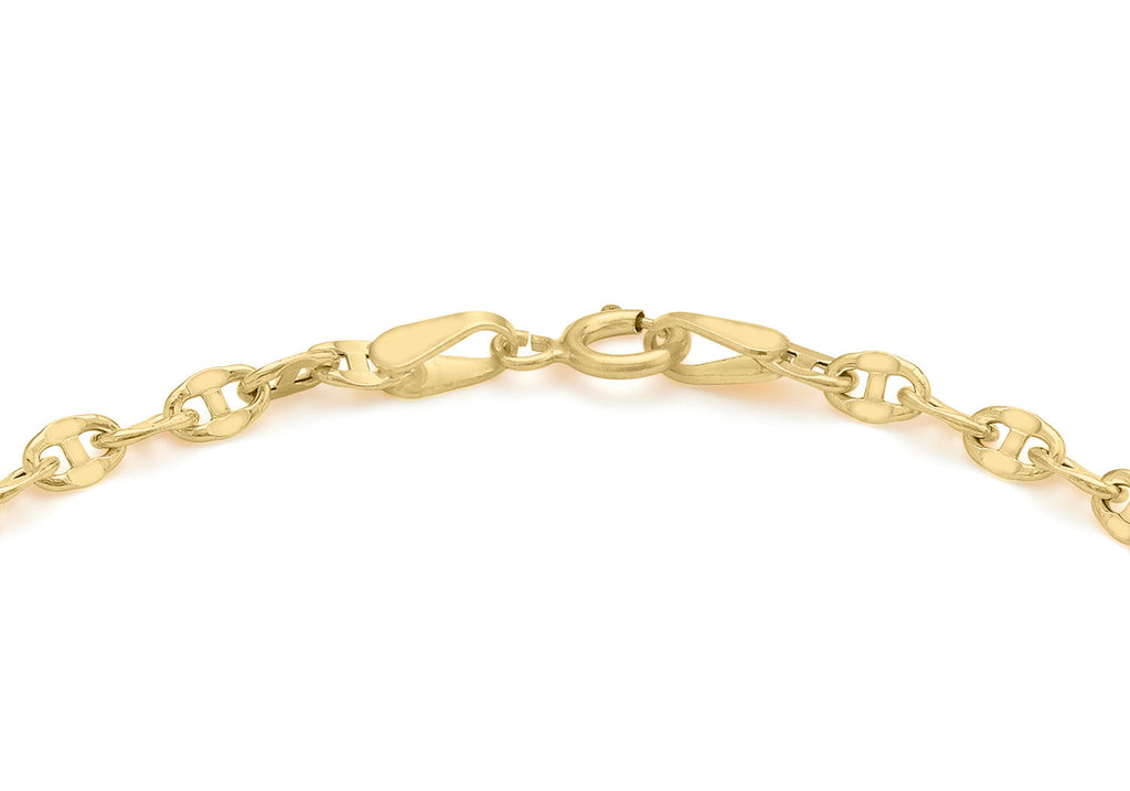 9K Yellow Gold Link Bracelet 18 cm Bracelet 9K Gold Jewellery   