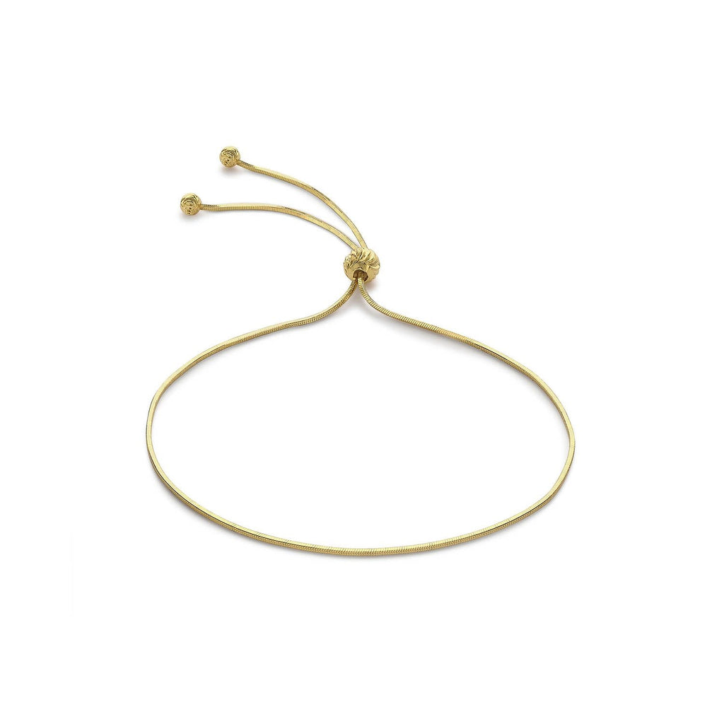 9K Yellow Gold Snake Chain Adjustable Bracelet Maximum 23cm Bangle 9K Gold Jewellery   