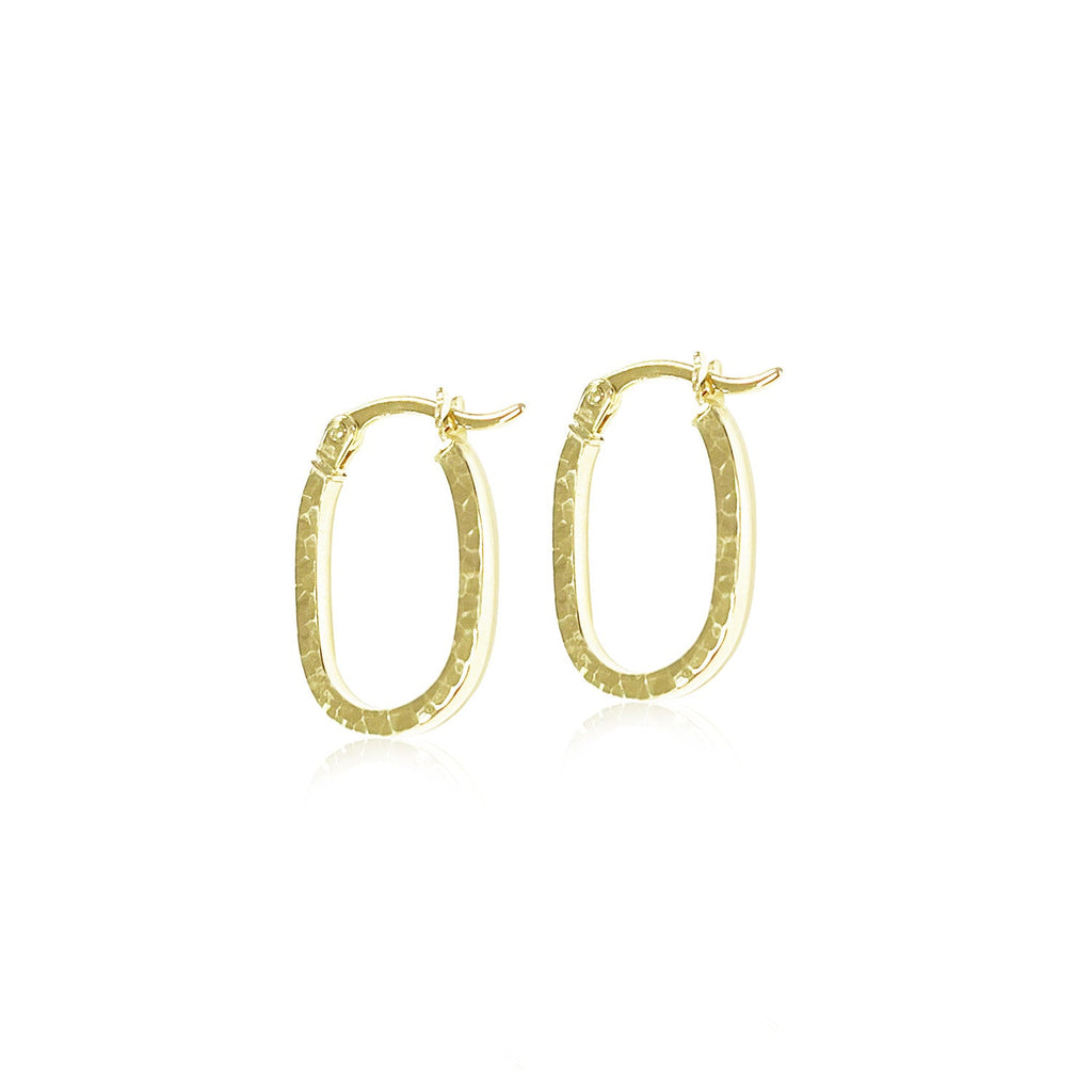 9K Yellow Gold Diamond Cut Hoop Earrings Earrings 9K Gold Jewellery   