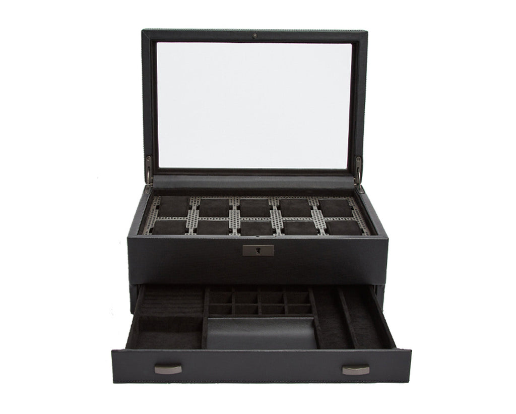 Wolf Axis 10 Piece Watch with Drawer Watch Box Wolf   
