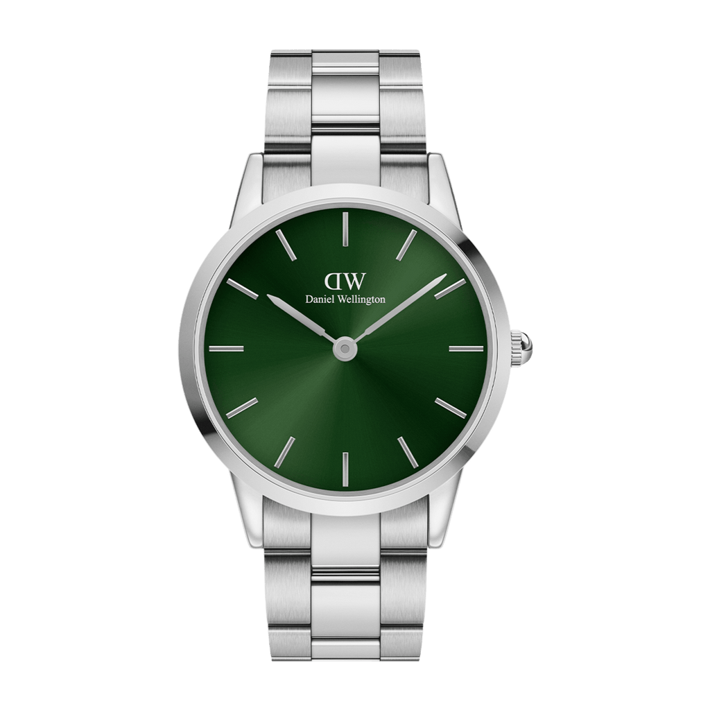 Daniel Wellington Iconic Link Emerald 40 Silver & Green Watch Watch Daniel Wellington   
