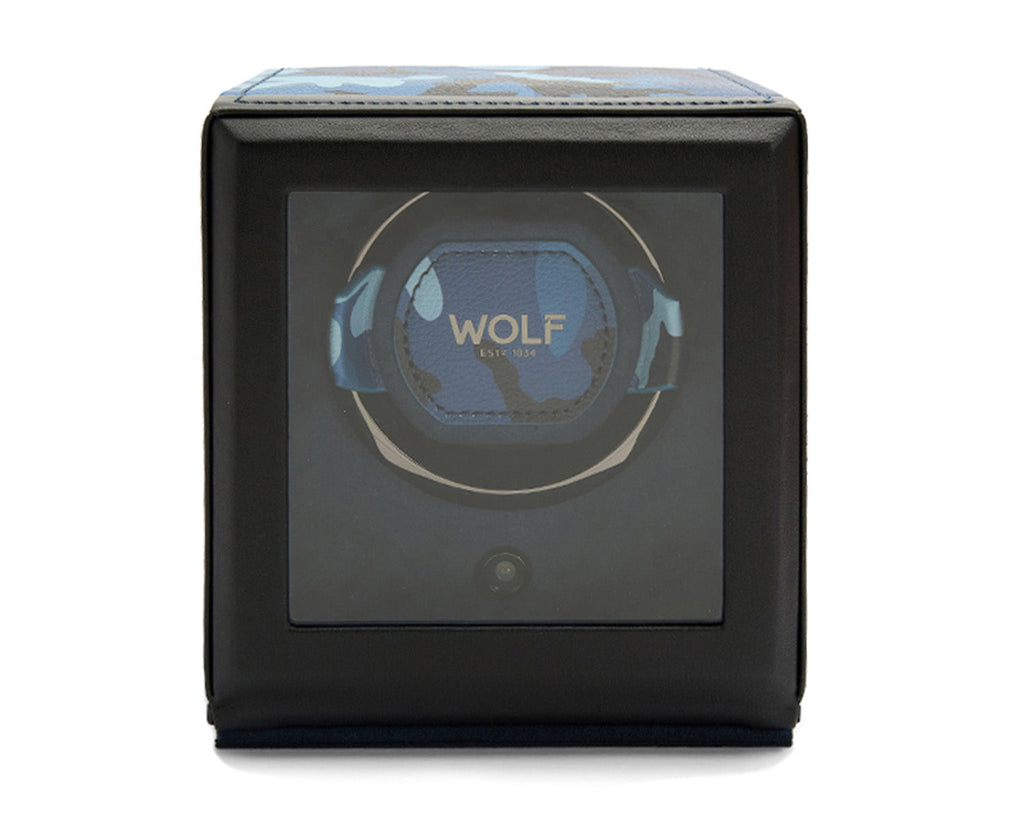 Wolf Elements Single Winder Watch Winder Wolf Blue  