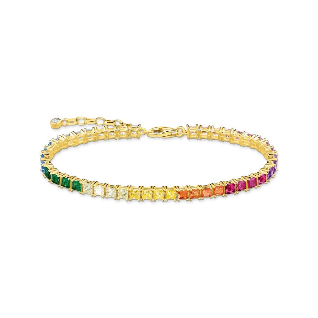 THOMAS SABO Tennis bracelet colourful stones gold Bracelet Thomas Sabo   