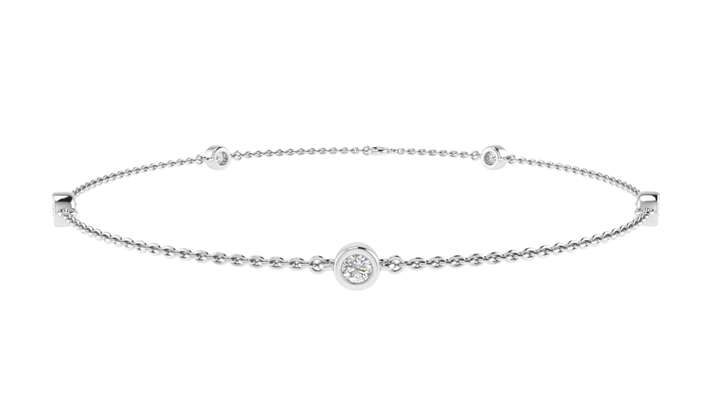 Diamond Bracelet with 0.25ct Diamonds in 9K White Gold Bracelet Boutique Diamond Jewellery   