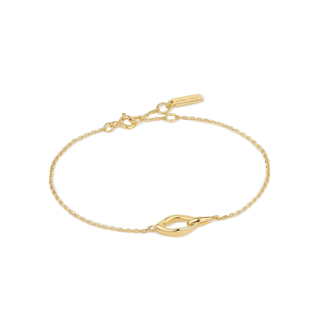 Ania Haie Gold Wave Link Bracelet Bracelets Ania Haie   