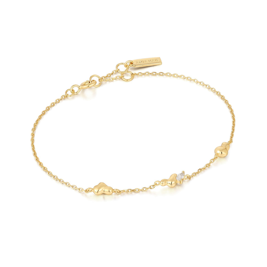 Ania Haie Gold Twisted Wave Chain Bracelet Bracelet Ania Haie   