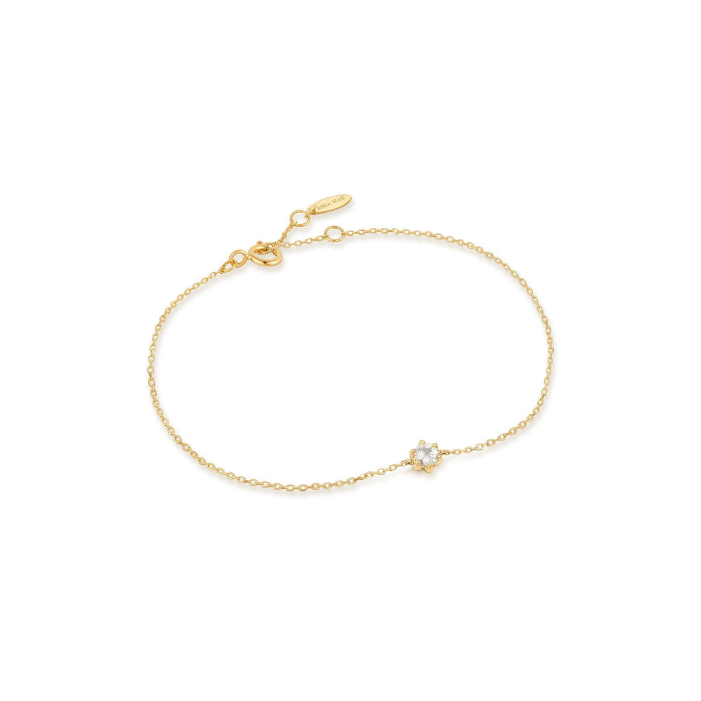 Ania Haie 14kt Gold White Sapphire Bracelet Bracelet Ania Haie   