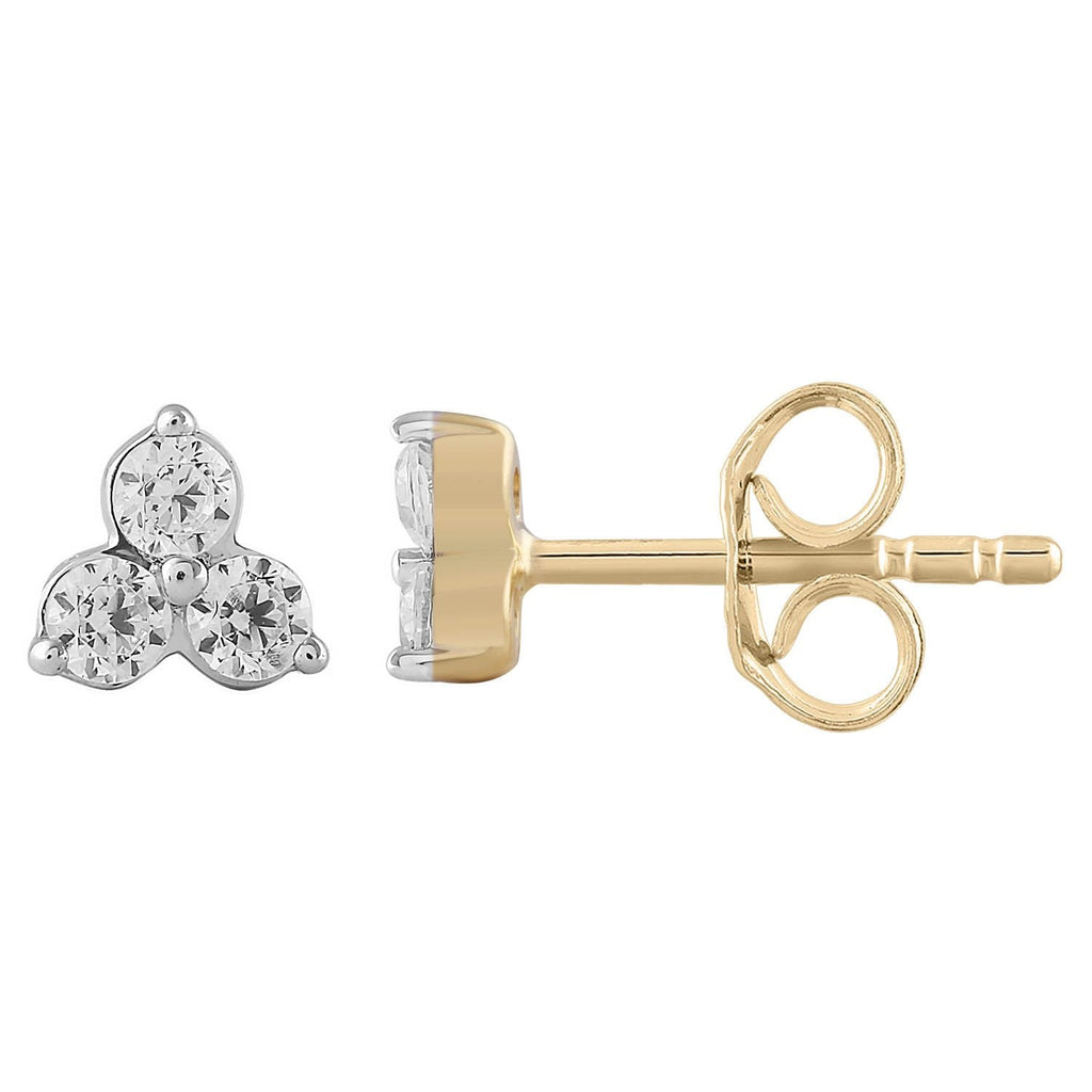 Diamond Fashion Earrings with 0.20ct Diamonds in 9K Yellow Gold Earrings Boutique Diamond Jewellery   