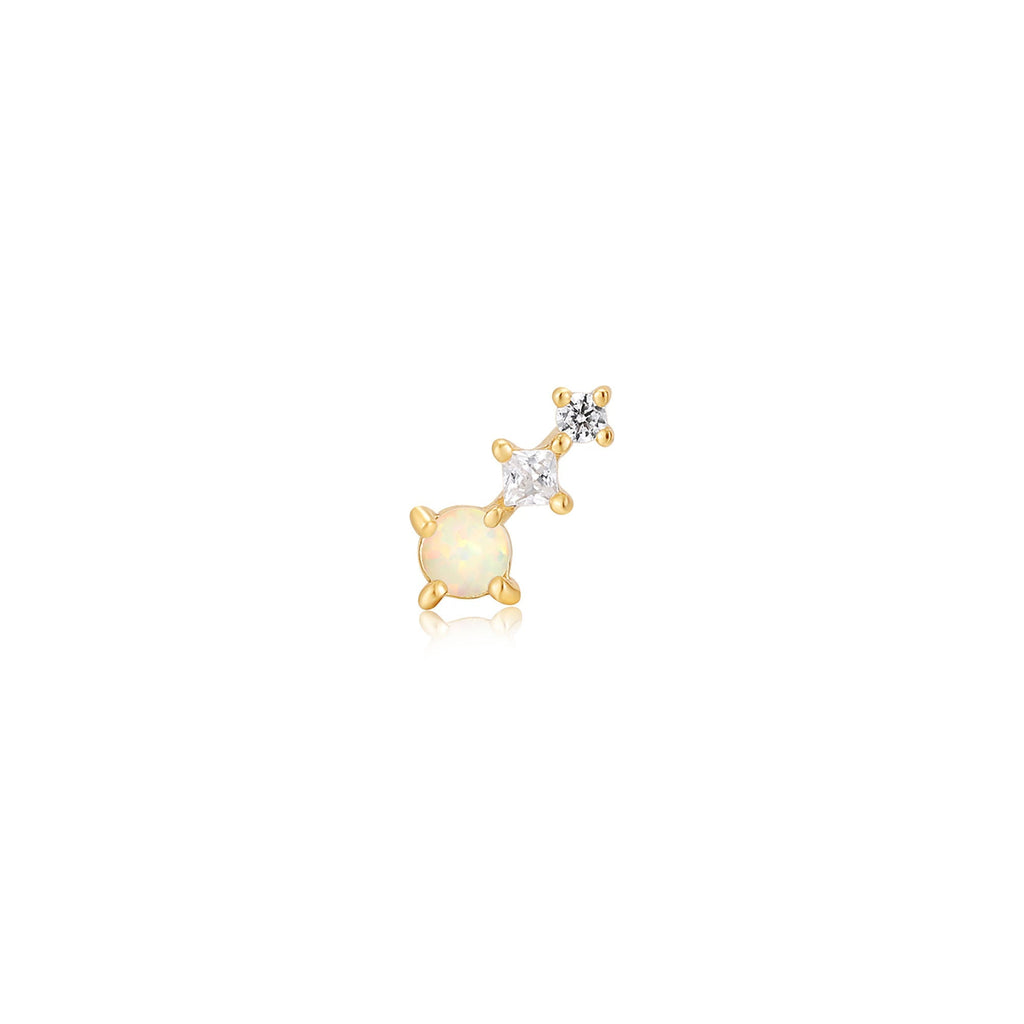 Gold Kyoto Opal Climber Barbell Single Earring Earring Ania Haie   