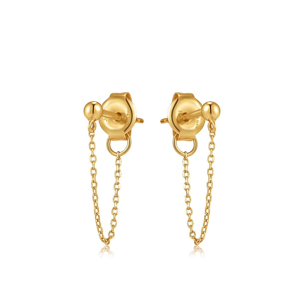 Ania Haie 14kt Gold Chain Drop Stud Earrings earrings Ania Haie   
