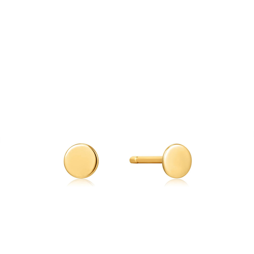 Ania Haie 14kt Gold Disc Stud Earrings earrings Ania Haie   
