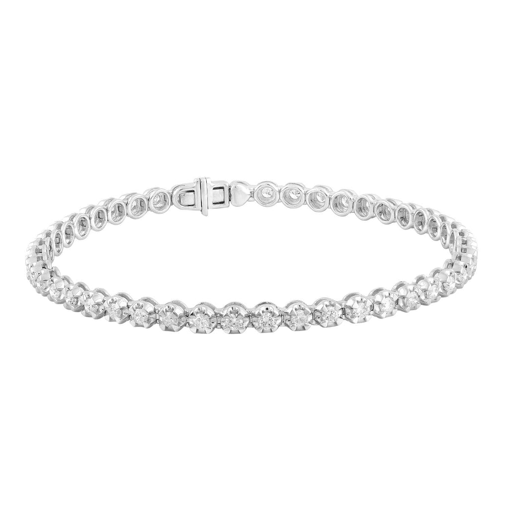 Bracelet with 2.0ct Diamonds in 9K White Gold Bracelet Boutique Diamond Jewellery   