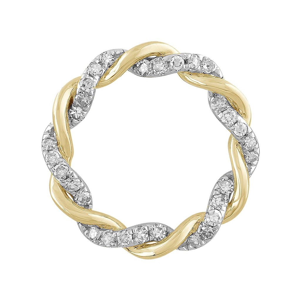 Pendant with 0.10ct Diamond in 9K Yellow Gold Pendant Boutique Diamond Jewellery   