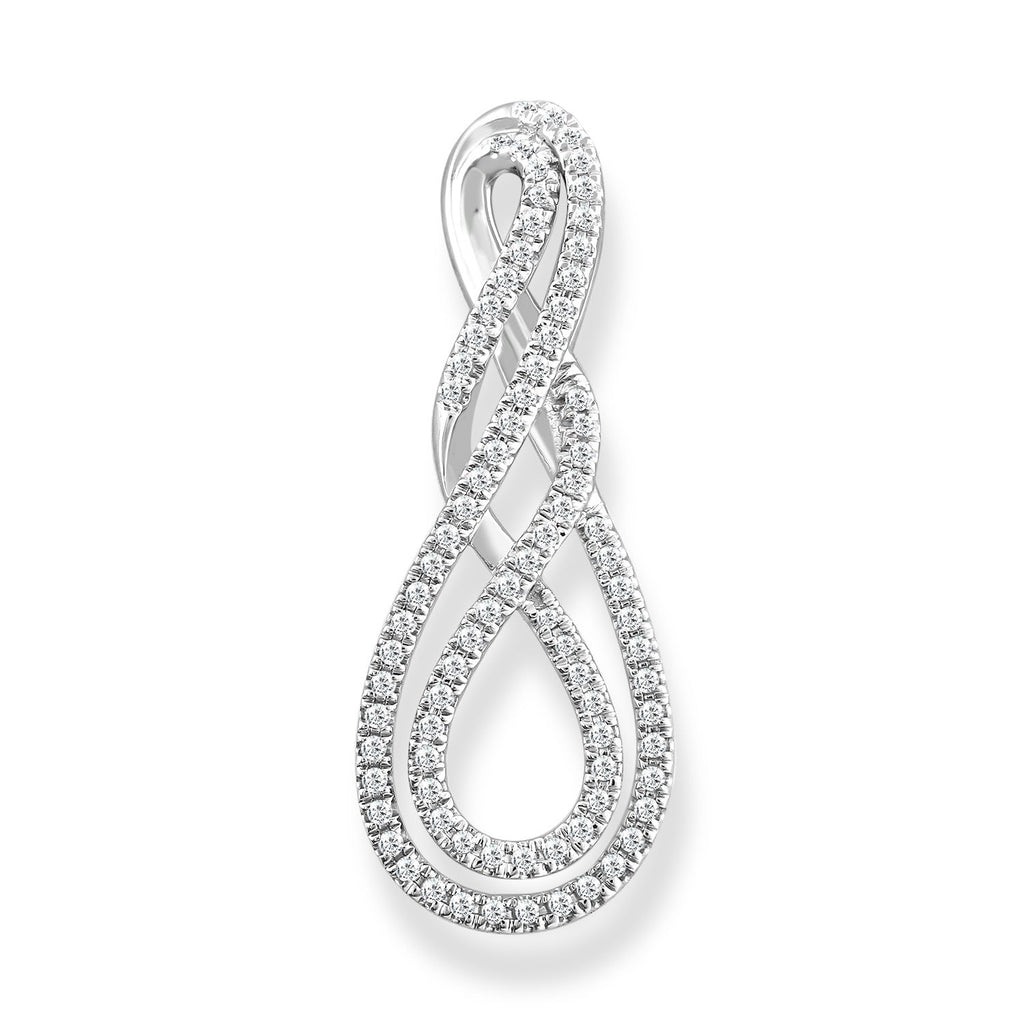 Diamond Pendant with 0.15ct Diamonds in 9K White Gold Pendant Boutique Diamond Jewellery   
