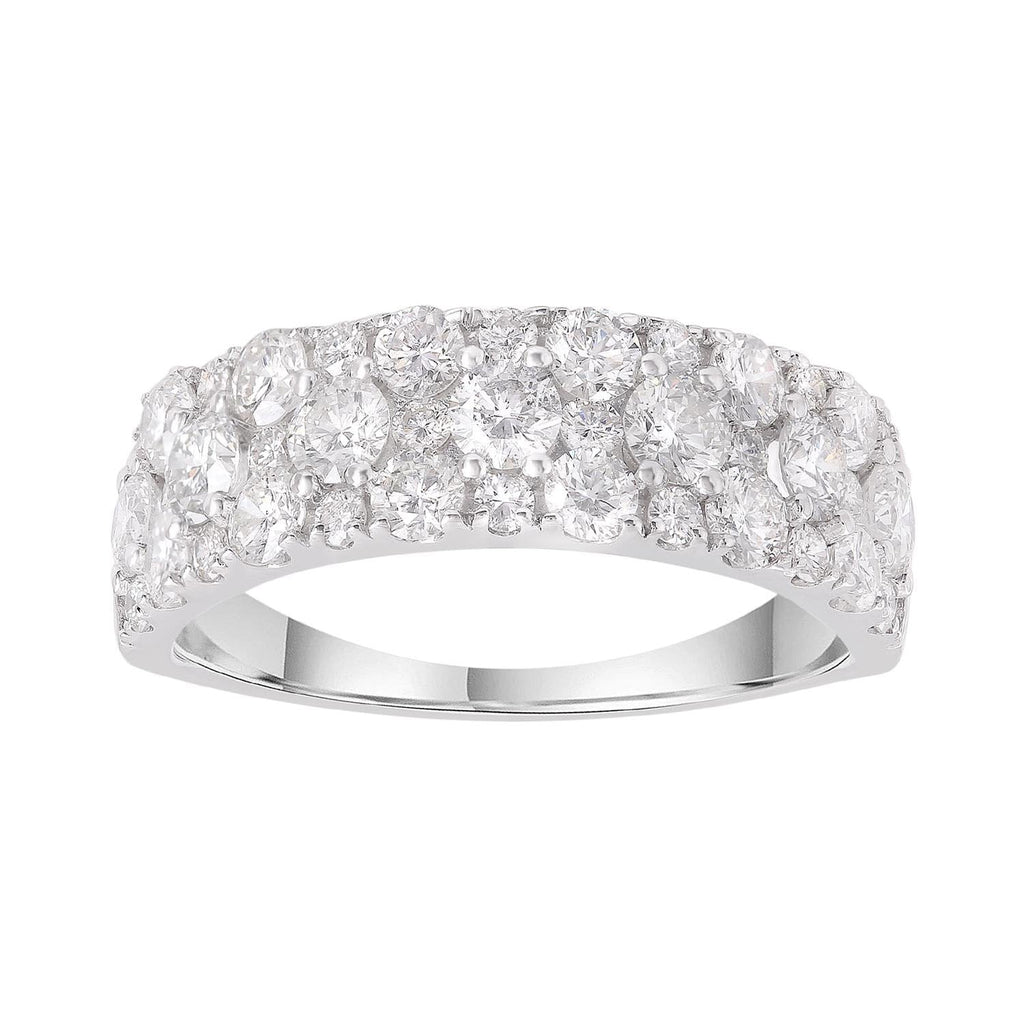Ring with 2ct Diamonds in 9K White Gold Ring Boutique Diamond Jewellery   