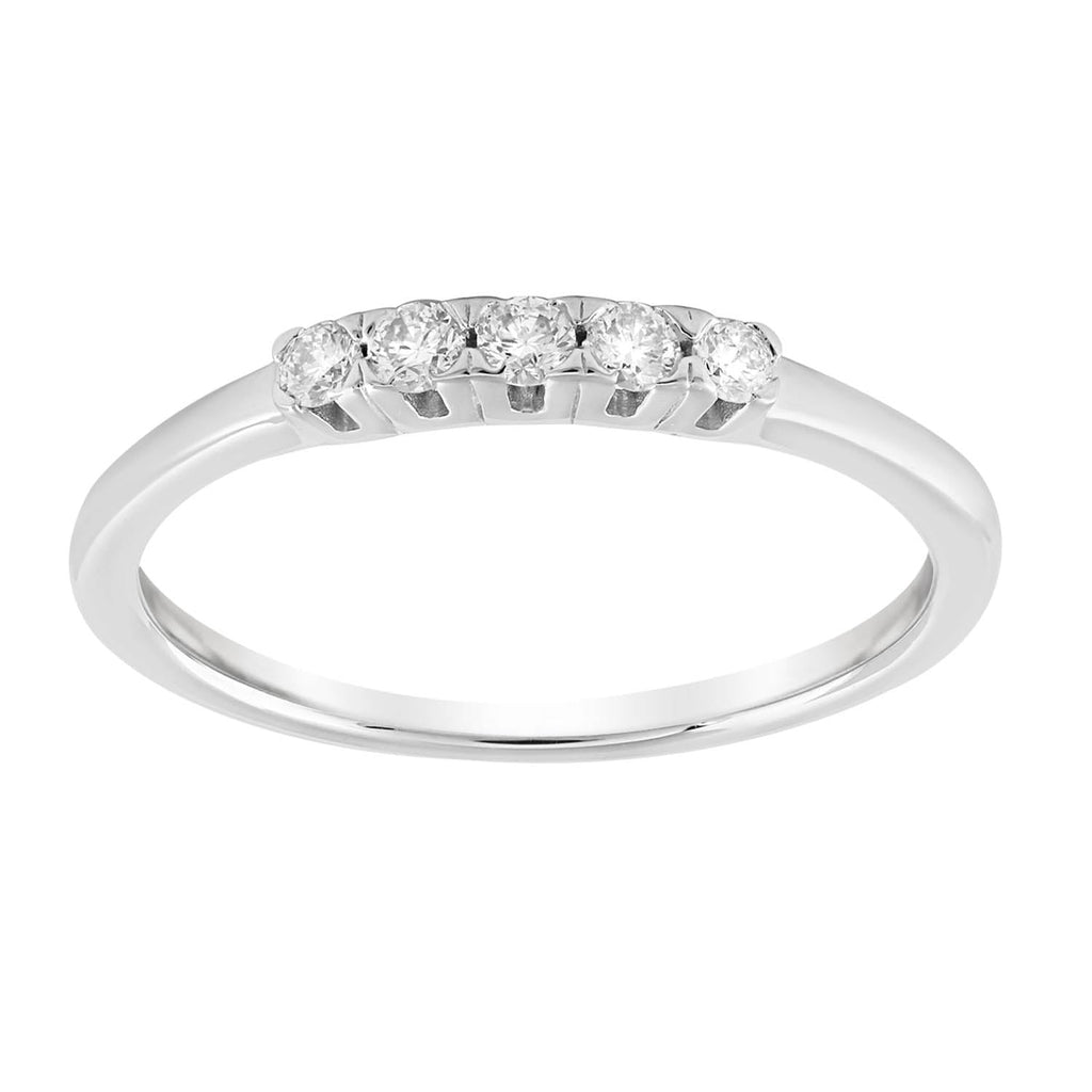 Ring with 0.15ct Diamonds in 9K White Gold Ring Boutique Diamond Jewellery   