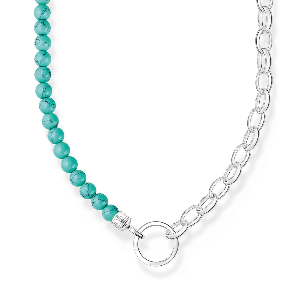 THOMAS SABO Link Chain Turquoise Bead Necklace Necklace Thomas Sabo 40 - 45 cm  