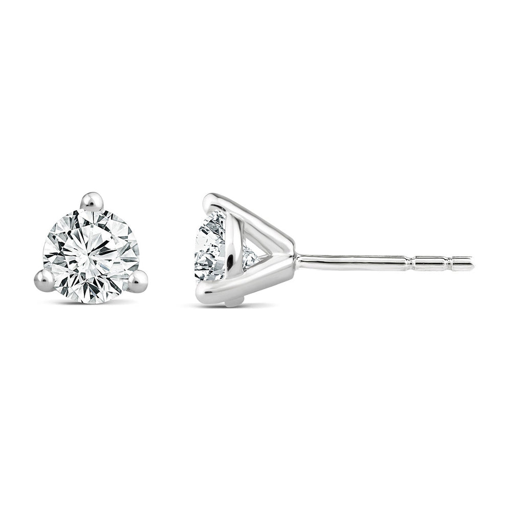 2.00ct Lab Grown Diamond Ear Studs in 18K White Gold Earrings Boutique Diamond Jewellery   