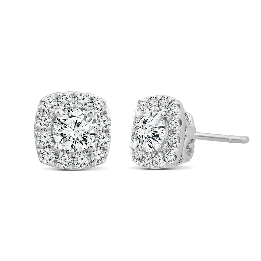 1.87ct Lab Grown Diamond Stud Earrings in 18K White Gold Earrings Boutique Diamond Jewellery   
